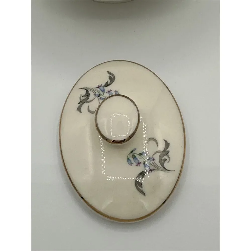 Edwin Knowles China Bluebells Sugar Bowl W/ Lid Discontinued